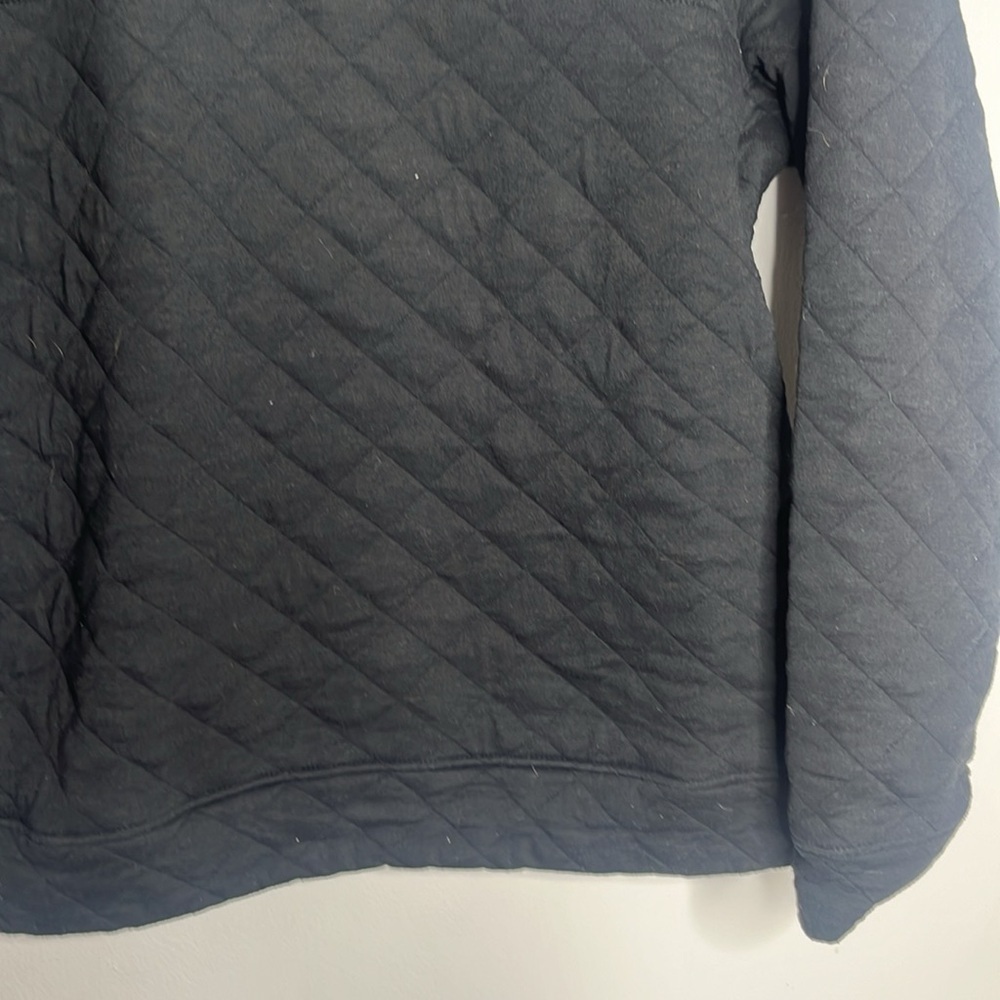 Men’s Large Angry Bear Apparel Sweatshirt Black Quarter Button Up - Picture 5 of 5